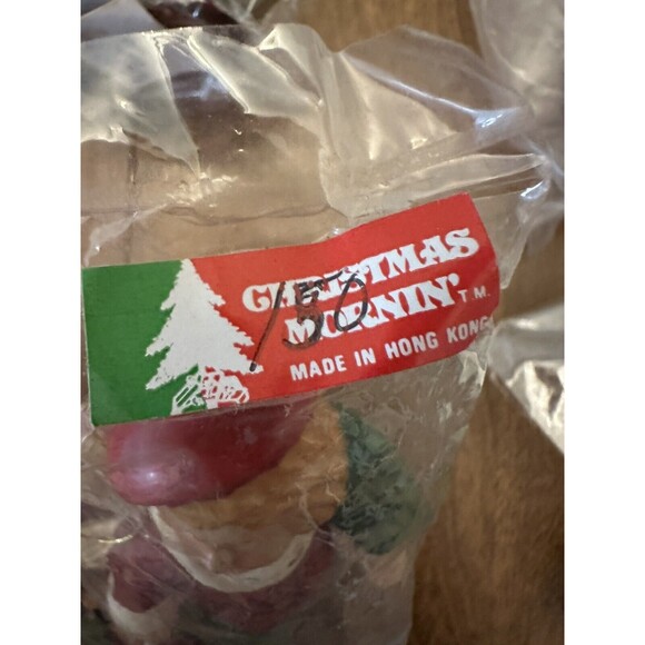 Vintage Christmas Ornaments Deadstock New Package Japan Taiwan HK Lot of 6 MCM
